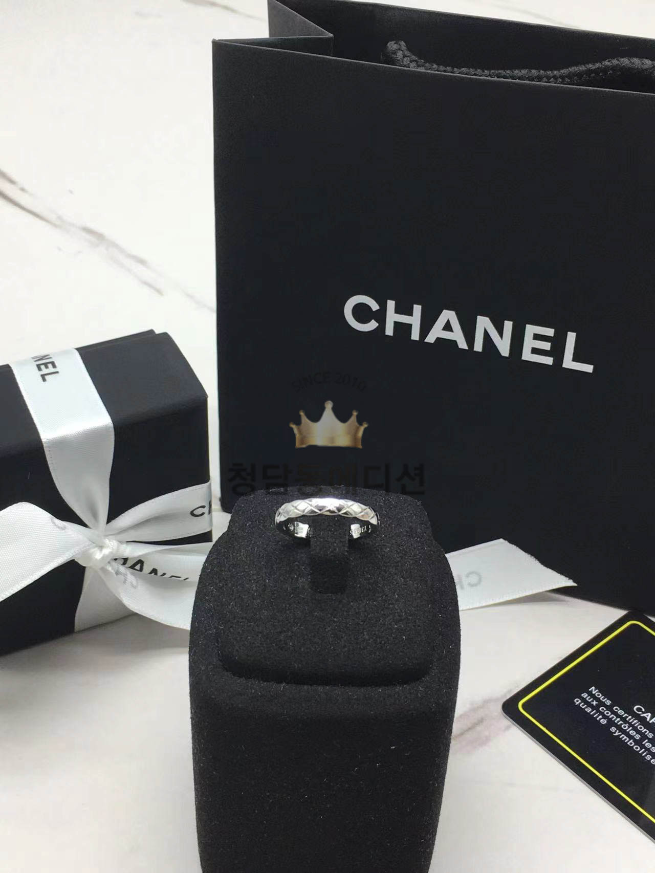 샤넬 코코크러쉬 반지 (풀보석 / 민무늬)