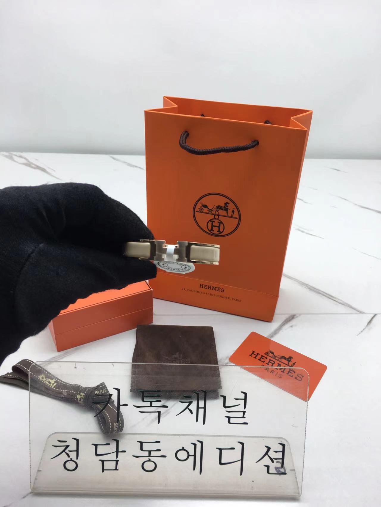 에르메스 클릭아슈 팔찌 로즈골드 (5COLOR)