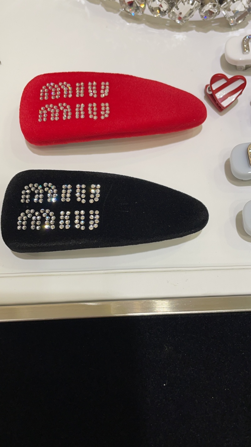 미우미우 벨벳 헤어핀 (6COLOR)