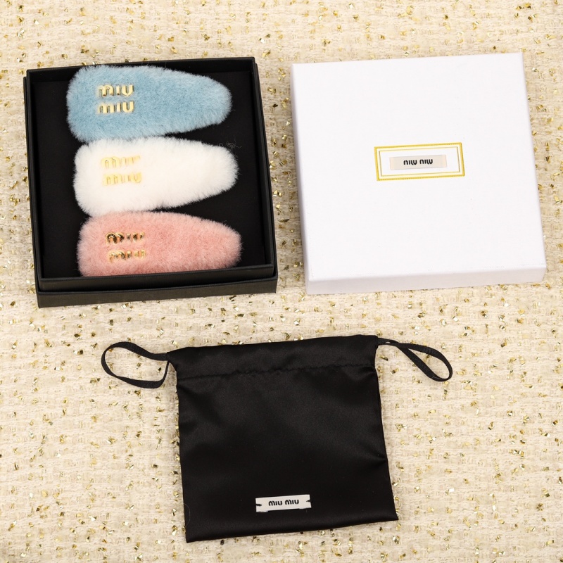 미우미우 퍼 시어링 헤어핀 (3COLOR)