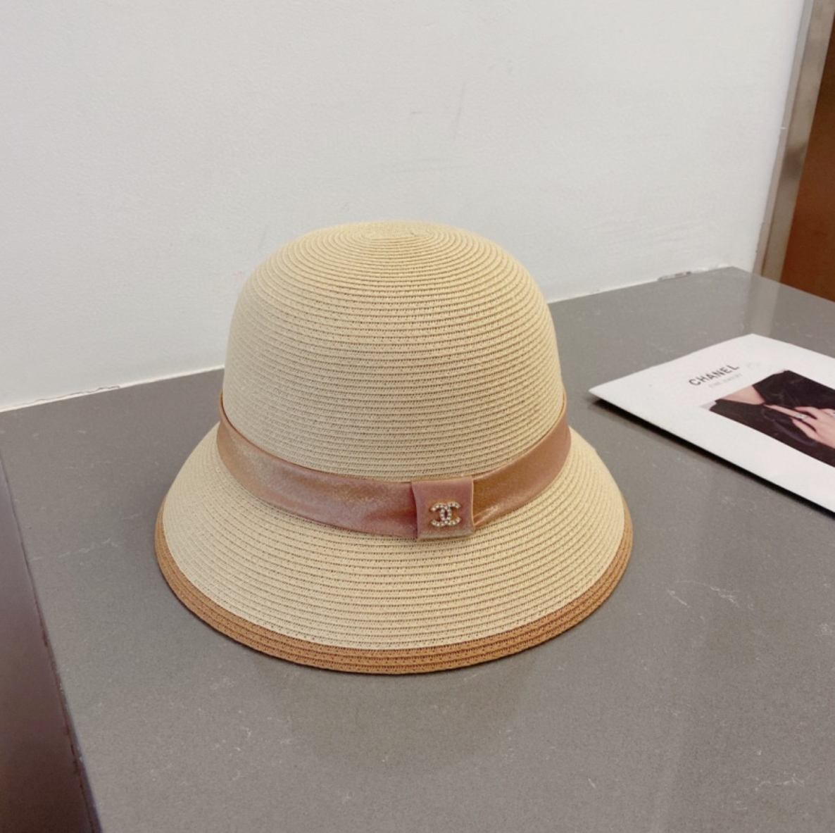 샤넬 클로슈 햇 (3COLOR)