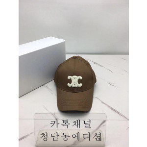 셀린느 트리오페 볼캡 (컬러 베이지, 브라운)