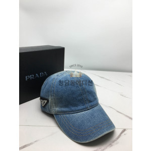 프라다 데님 볼캡