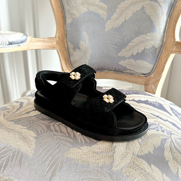 샤넬 벨크로 샌들 (2COLOR)