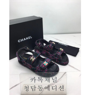 샤넬 벨크로 샌들