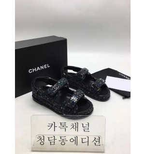 샤넬 벨크로 샌들