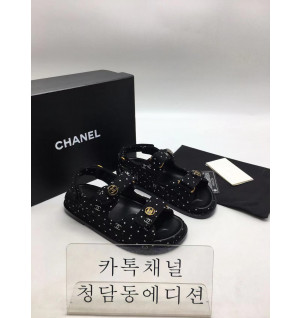 샤넬 벨크로 샌들