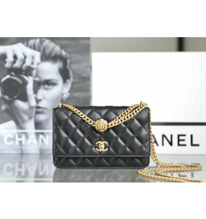 샤넬 23S 카멜리아 골드볼 WOC