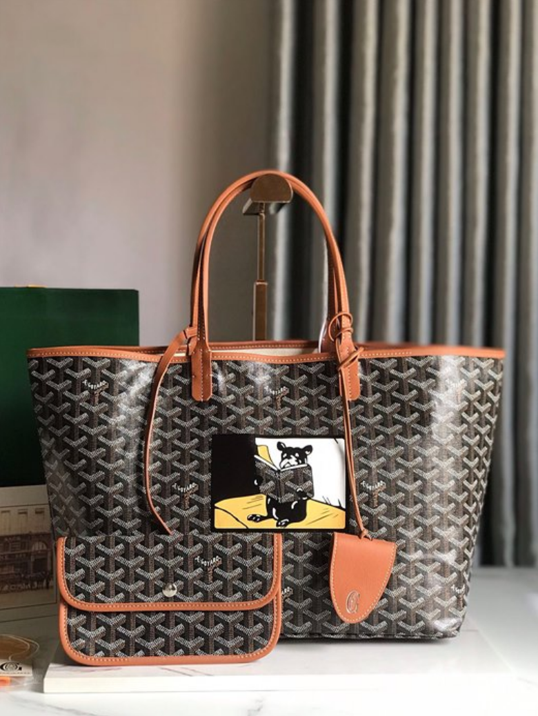 고야드 프렌치 불독 페인팅 생루이백 PM [씰링클립 포함]