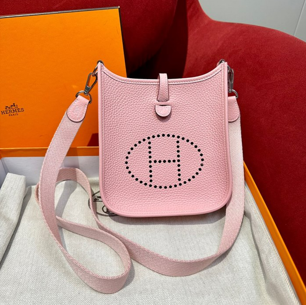 에르메스 에블린 미니 올수공 (컬러 로즈사쿠라)