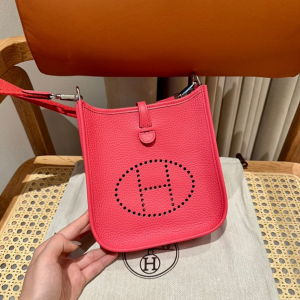 에르메스 에블린 미니 올수공 (컬러 로즈아잘레)