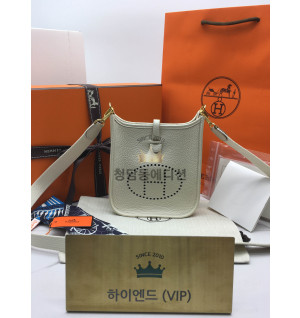 에르메스 에블린 미니 올수공 (컬러 끄레)