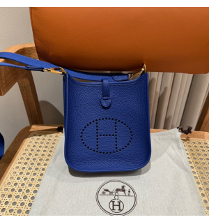 에르메스 에블린 미니 올수공 (컬러 블루 일렉트)