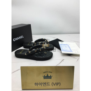 샤넬 CC로고 퀄팅 샌들