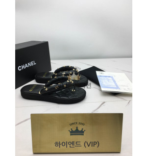 샤넬 CC로고 퀄팅 샌들