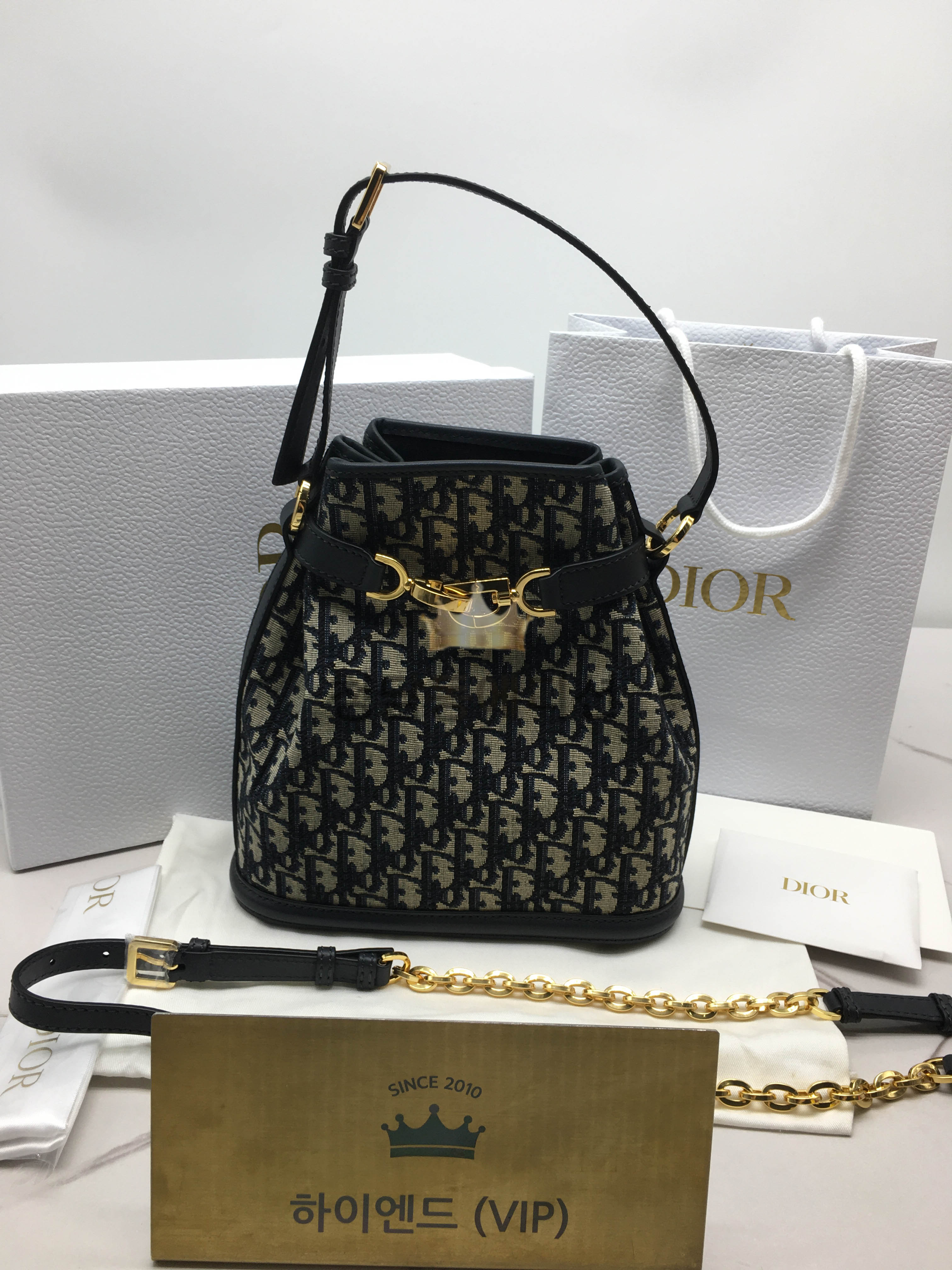 디올 CD C'EST 오블리크 백 스몰 / 미디움