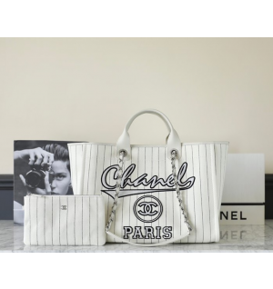 샤넬 23P 스트라이프 도빌백