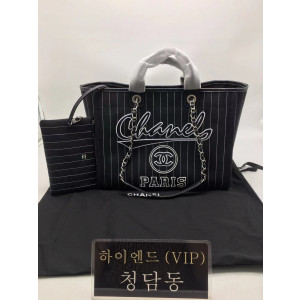 샤넬 23P 스트라이프 도빌백