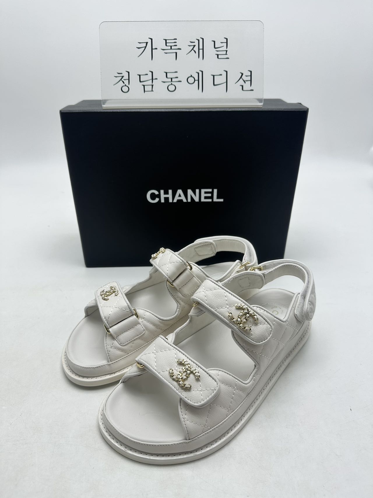 샤넬 벨크로 샌들