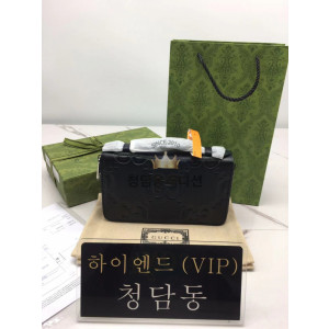 구찌 GG 블랙 점보 GG 트래블 도큐먼트 케이스 751760