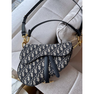 디올 오블리크 새들백 미디움 (스트랩 ver)