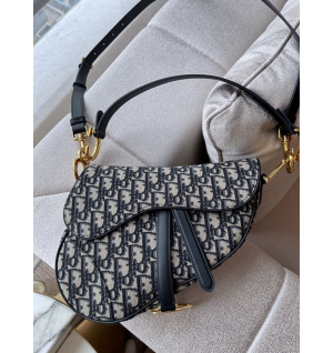 디올 오블리크 새들백 미디움 (스트랩 ver)