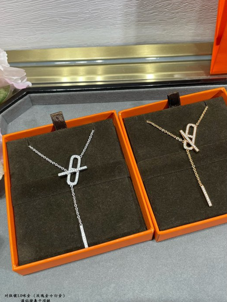 에르메스 hermes 목걸이 (2COLOR) (컬러 골드, 화이트골드)