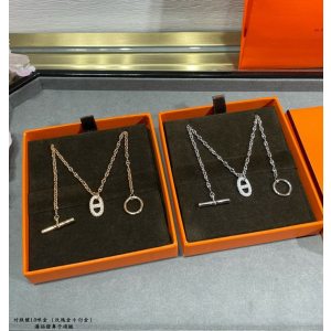 에르메스 hermes 샹달 목걸이 (컬러 골드, 화이트골드) (V-gold소재)