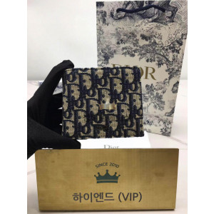 디올 오블리크 반지갑