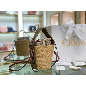 끌로에 라탄 우디 바스켓백