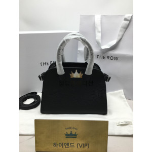 더 로우 N/S 마고 10 백 그레인 레더 실버