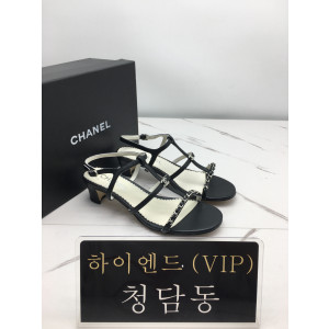 샤넬 cc 체인 스트랩 샌들