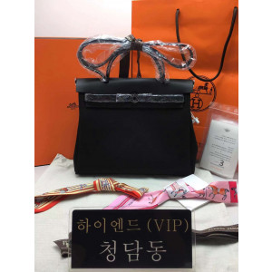 에르메스 에르백31 올블랙 은장 올수공