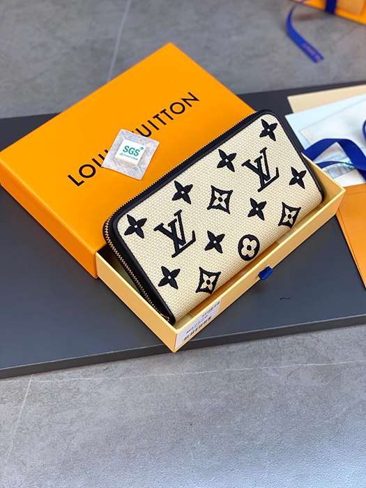 루이비통 LV 코튼 모노그램 지피월릿