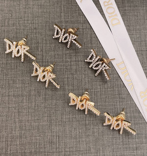 디올 dior 레터링 귀걸이 (3COLOR)