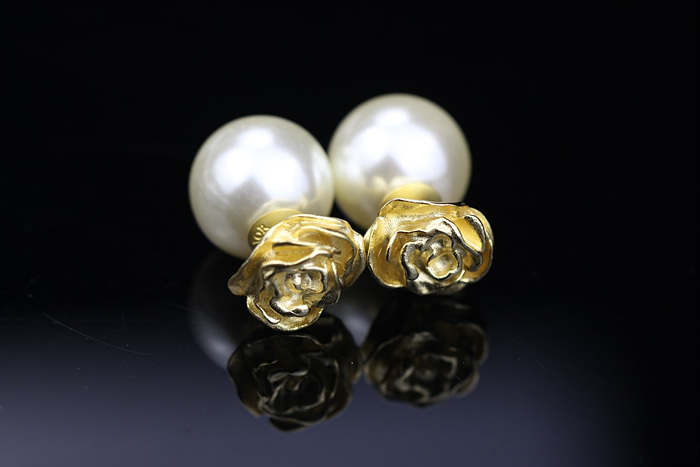 디올 dior 로즈 귀걸이