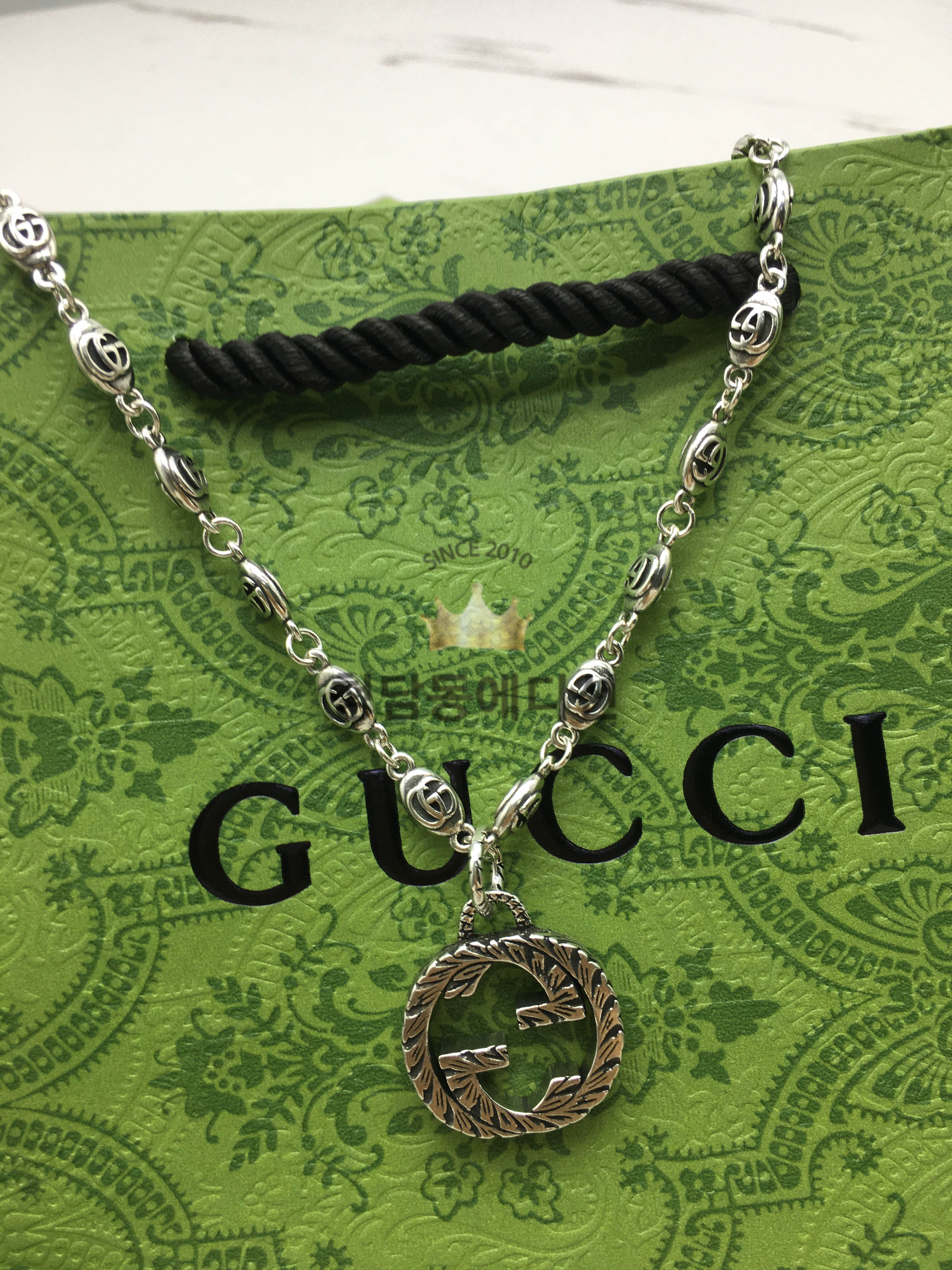 구찌 gucci 앵거 포레스트 목걸이