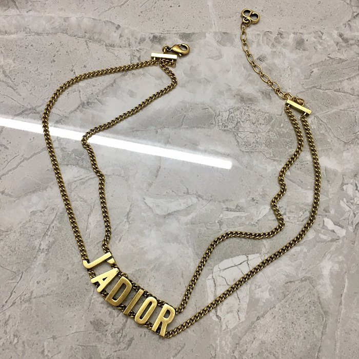 디올 dior ja 레터링 초커