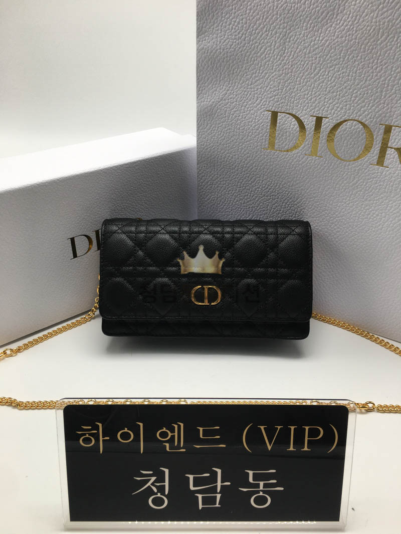 디올 카로 파우치 백 블랙
