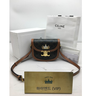 셀린느 클레아 베사체 트리옹프 캔버스 숄더백