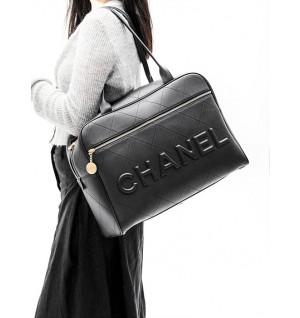 샤넬 23B 퀼팅 보스턴 볼링백