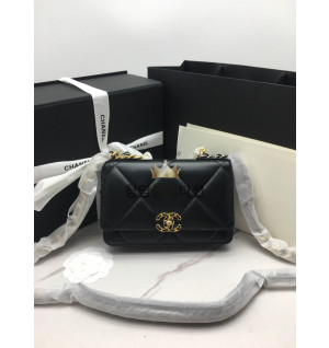 샤넬 23P 19 WOC 턴락 블랙 금장 AP3267 (renewal ver.)