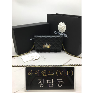 샤넬 클래식 플랩 WOC 체인 윌릿 금장 (upgrade ver.)