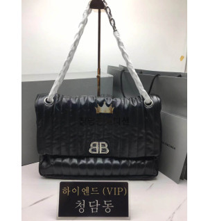 발렌시아가 BLCG BB 모나코 라지 퀼트 체인백