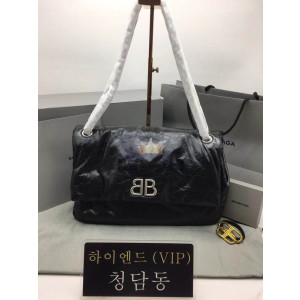 발렌시아가 BLCG BB 모나코 미디움 체인백 (스트랩 컬러 실버)