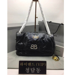 발렌시아가 BLCG BB 모나코 미디움 체인백 (스트랩 컬러 실버)
