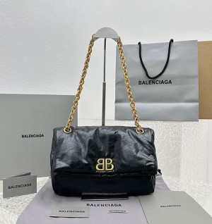 발렌시아가 BLCG BB 모나코 스몰 체인백 블랙