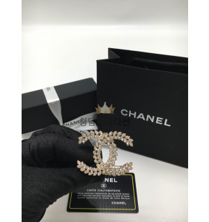 샤넬 CC로고 크리스탈 브로치 ABA563 B10721 NN527 (컬러 라이트골드)