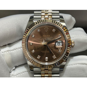 로렉스 126331 데이저스트 41mm 초코 텐포인트 콤비