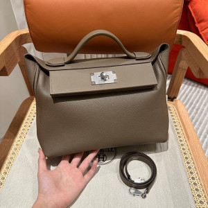 에르메스 2424백 (뉴켈리) 29size (컬러 에토프)